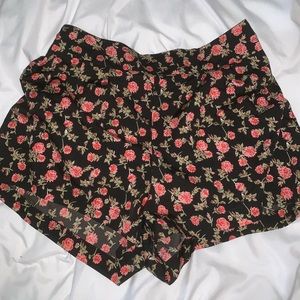 Charlotte Russe Floral Patterned Shorts